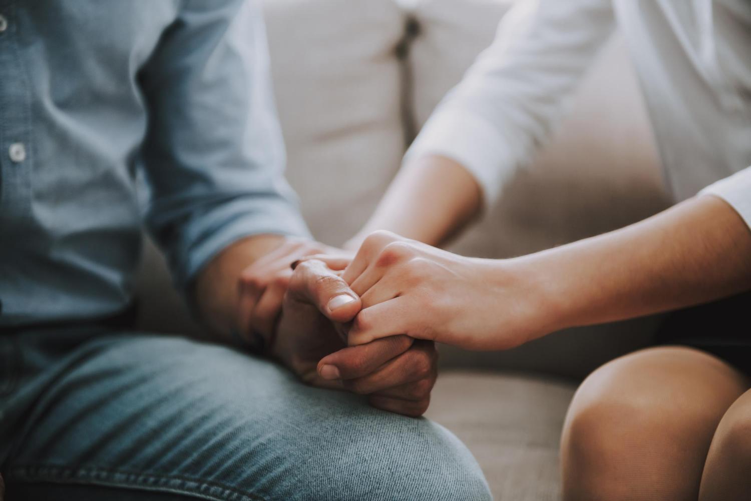 holding hands