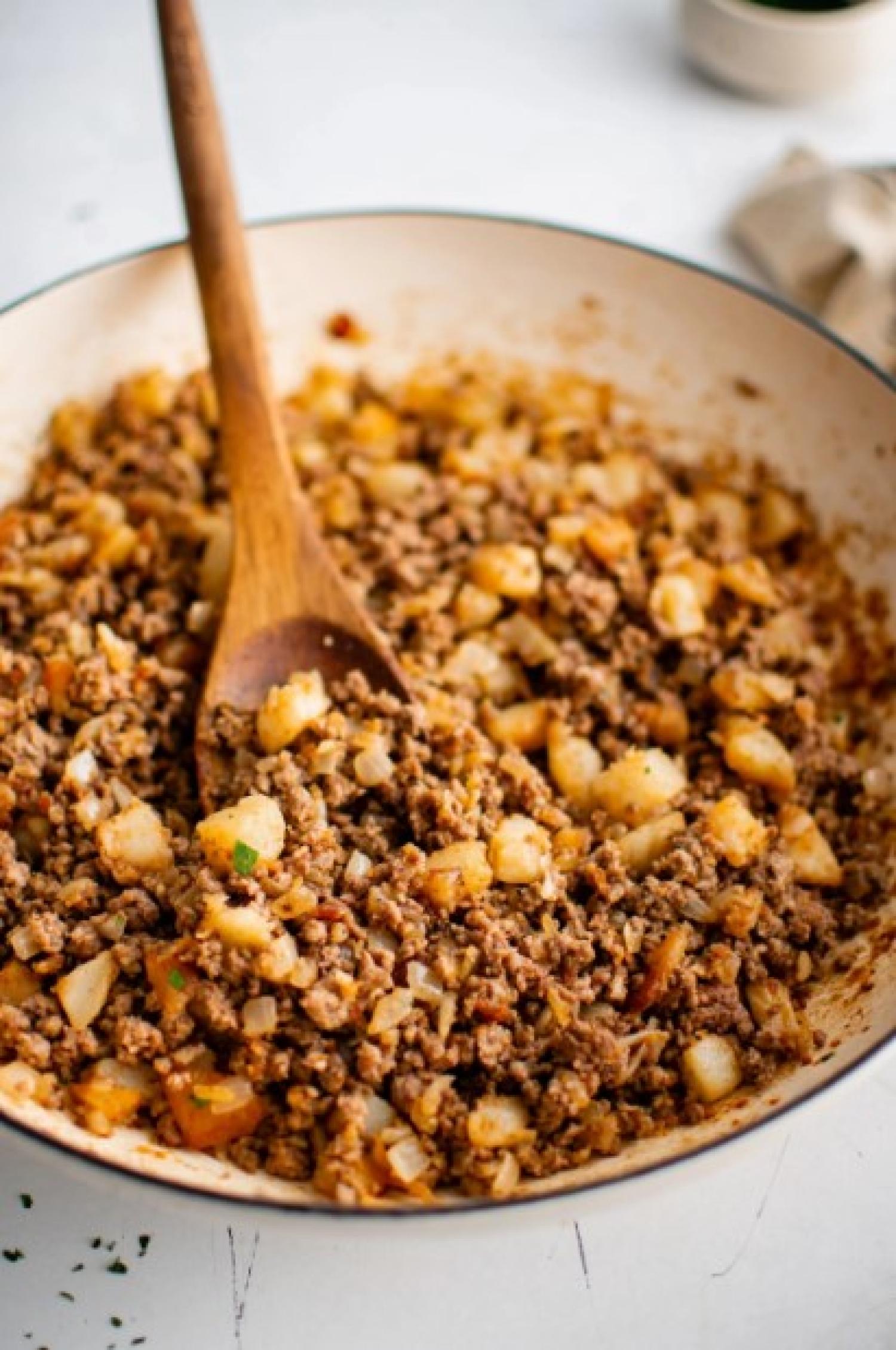 ground beef and potatoes
