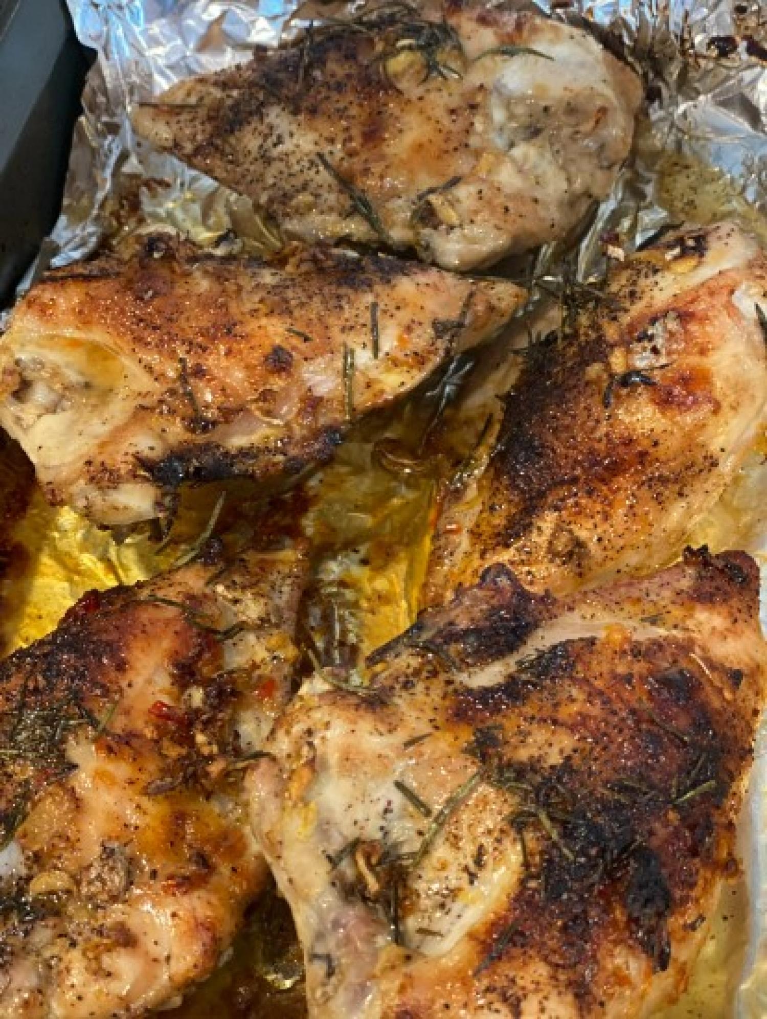 Landon's lemon rosemary baked chicken
