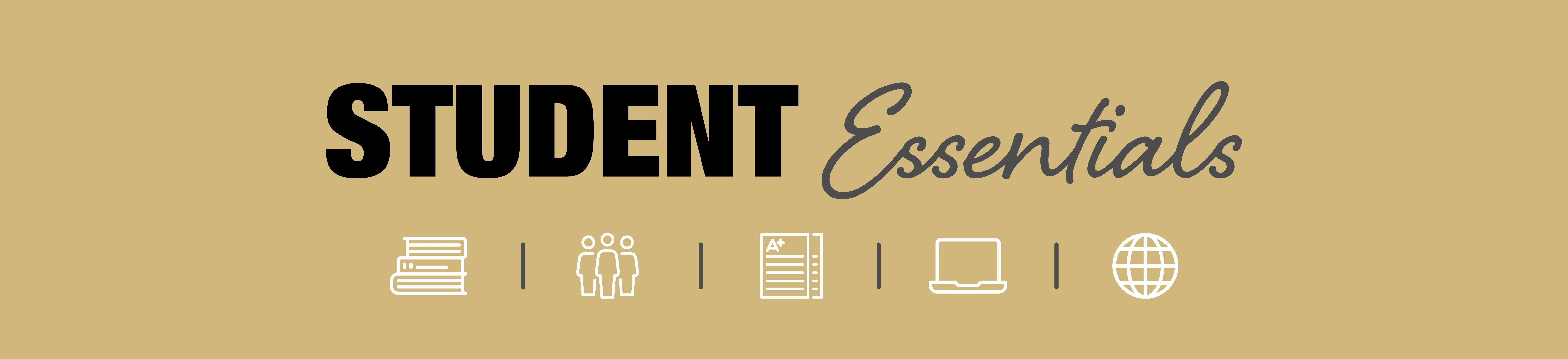 Student essentials designed graphic