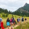 students hiking in Chautauqua