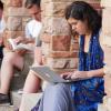 Students studying at CU Boulder