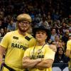two students at fall welcome