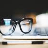 computer with glasses