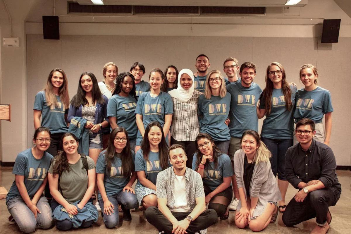 Group of students standing and sitting for a group picture for the designers-without-boundaries