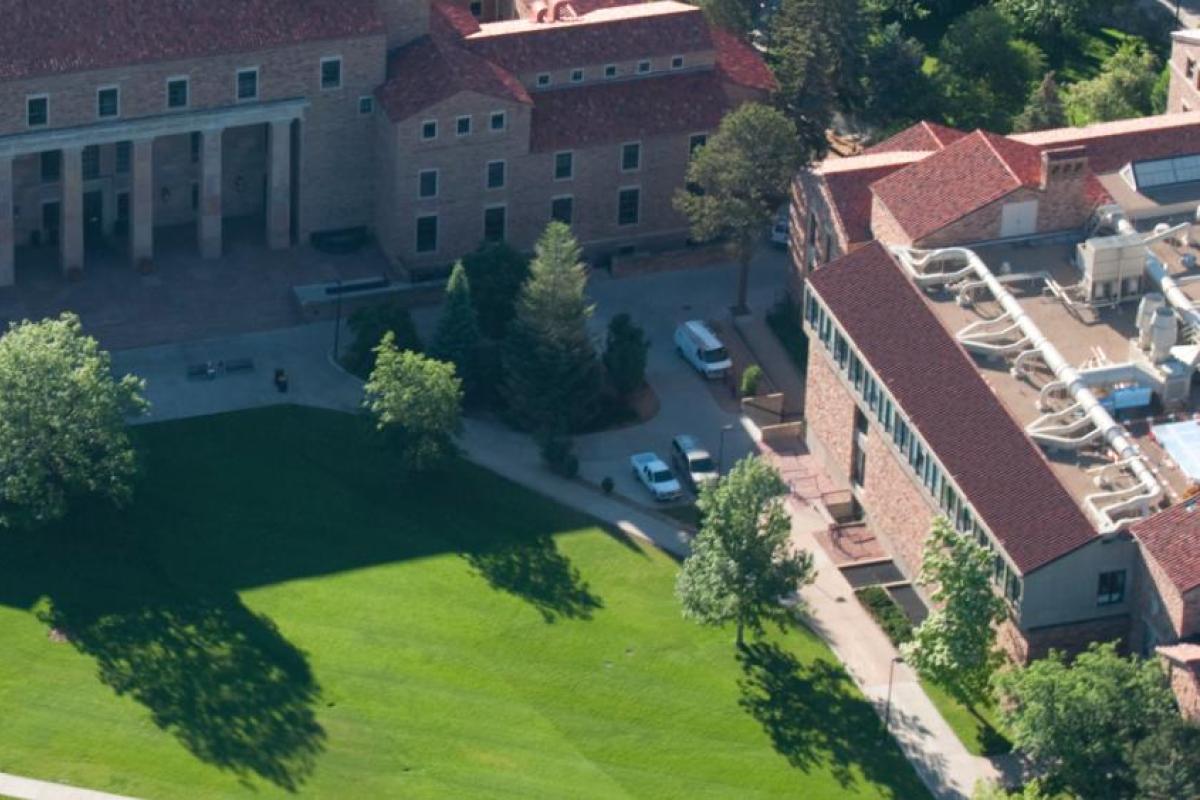 Aerial photo of Norlin Library