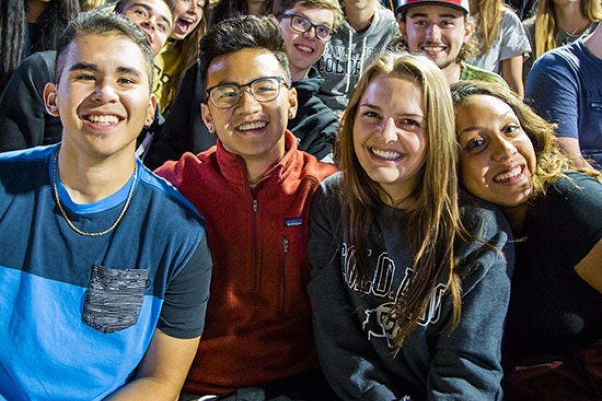 Passport students at an event.