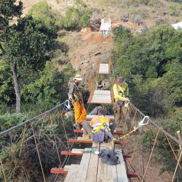 Adding walkway to bridge