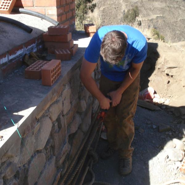 Building Foundation of bridge