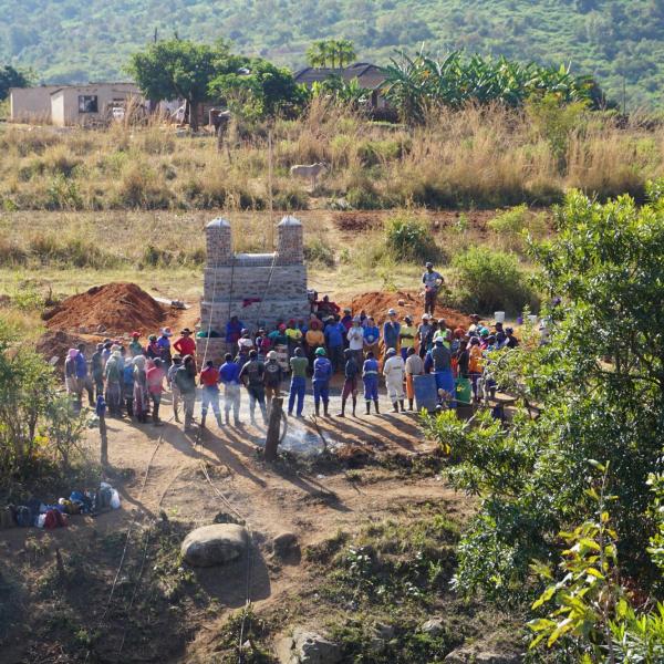 Photo with community and tower