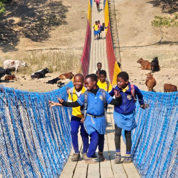 The bridge is used by the community