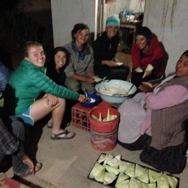 Cooking food in homestead