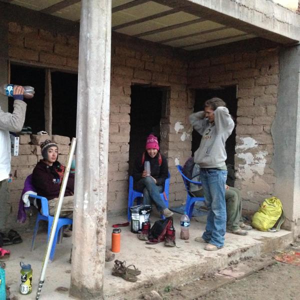 Members taking a break