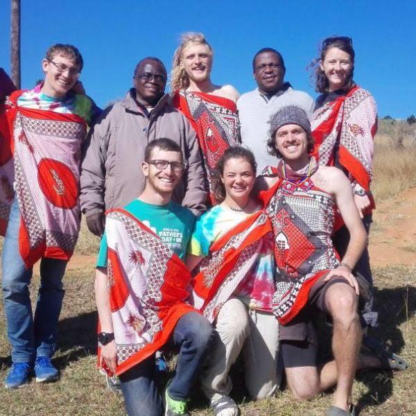 Members in traditional dress