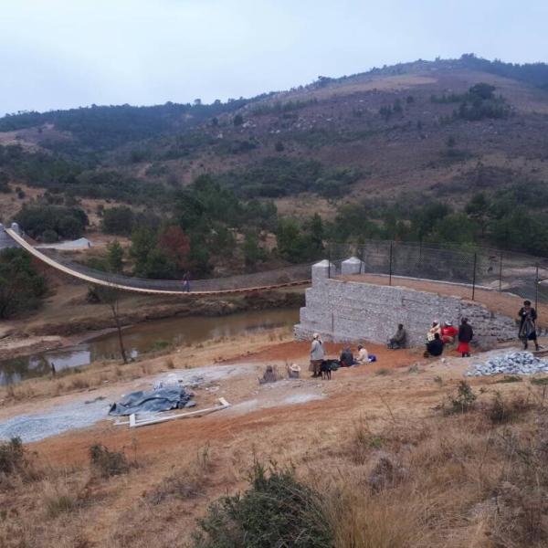 Far away photo of bridge