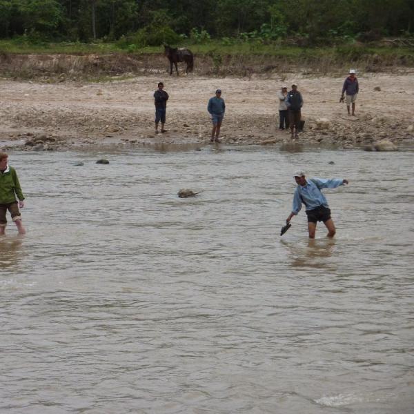Playing in River