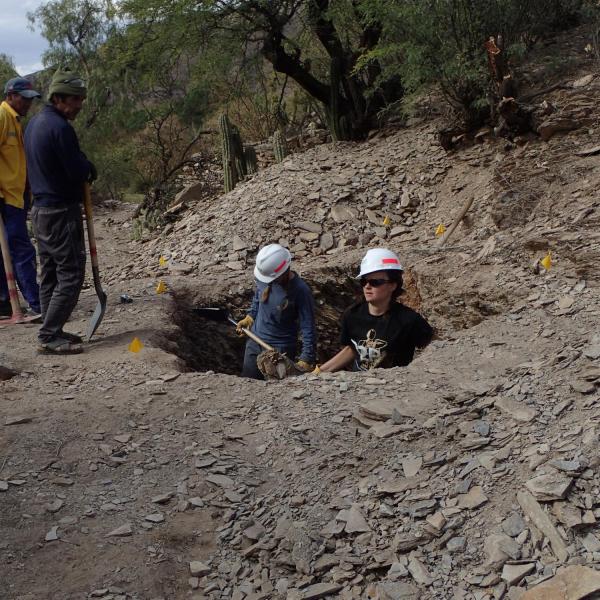 Member in hole they dug