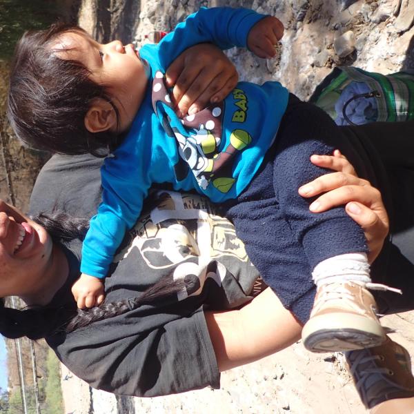 Local mother with child