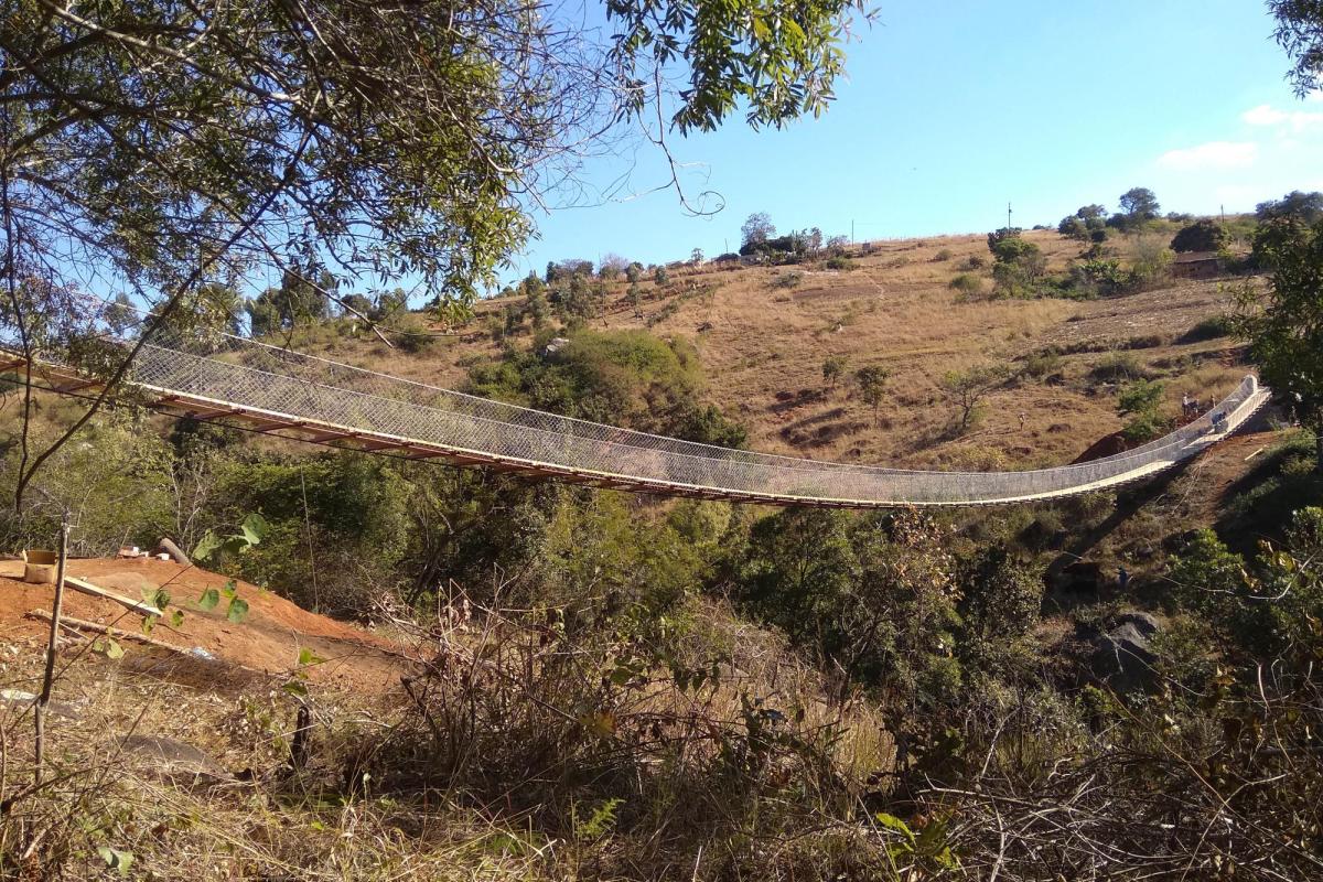 2019 bridge - far away and long bridge with many trees