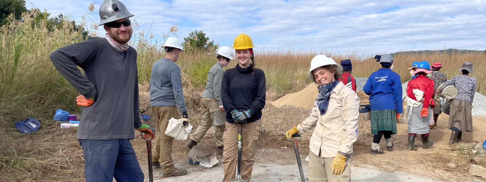 Us digging a hole