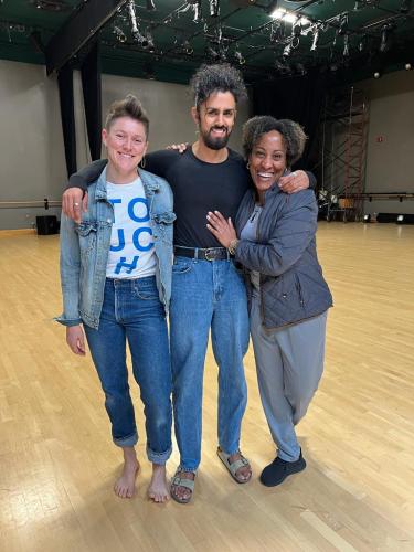 Anya Cloud, Jesús Muñoz, and Marisol Blanco pose for a photo