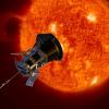Photo of the sun from space