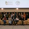 CMU Water Forum attendees that consist of CU Boulder students and faculty and CMU students and faculty pose for a picture