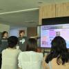 Students from the National University of Mongolia present their water quality research during a SCENIC camp