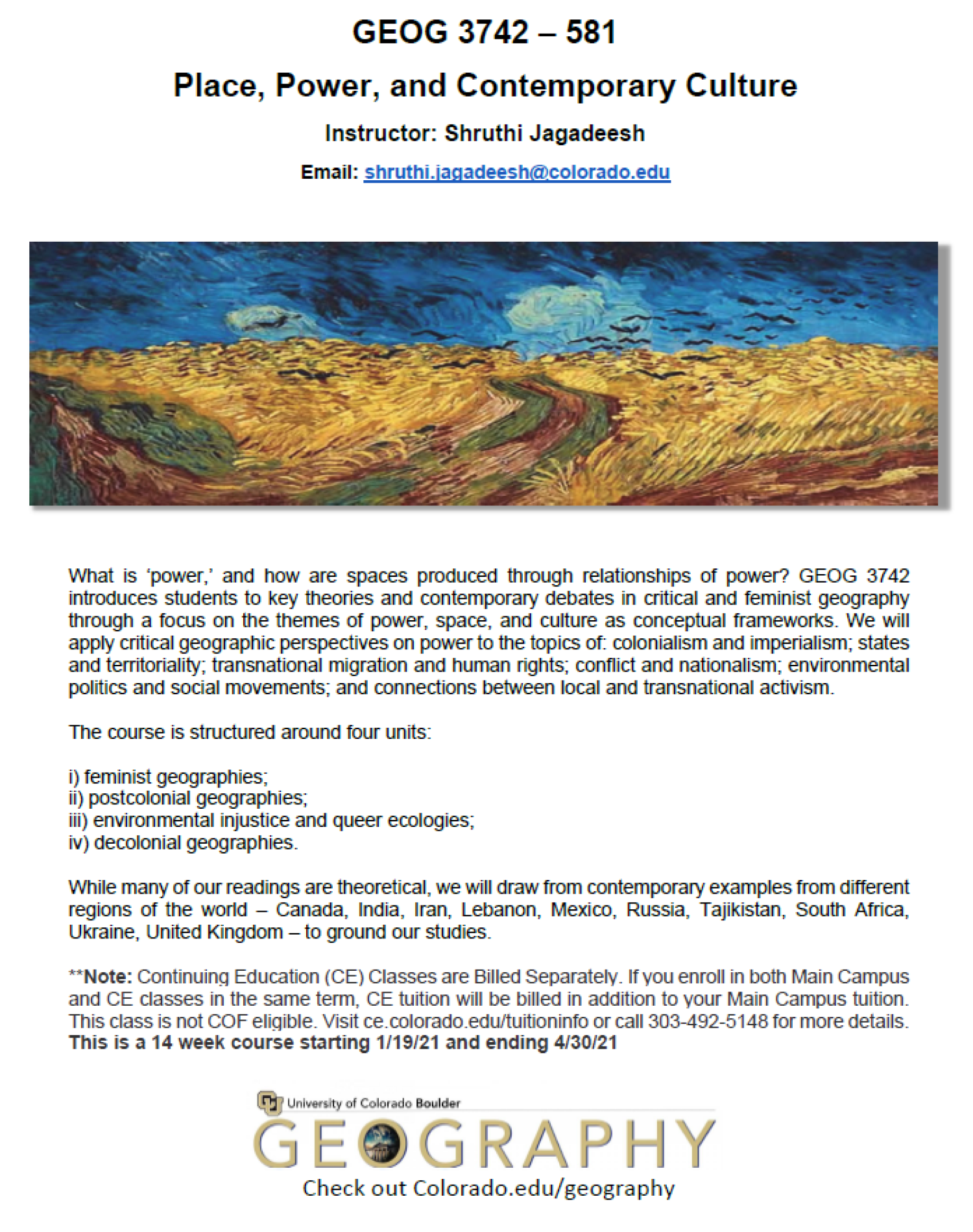 flyer for geog 3742