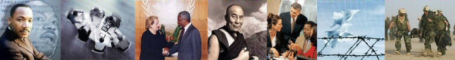 collage of peacebuilding images