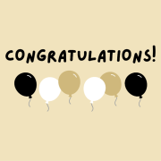 congratulations and balloons graphic