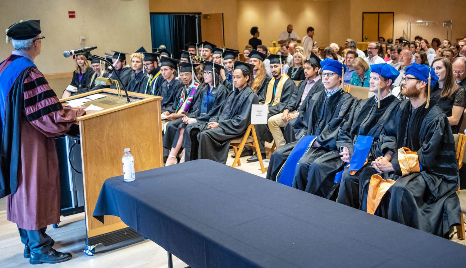 Matthias Steup addressing graduates