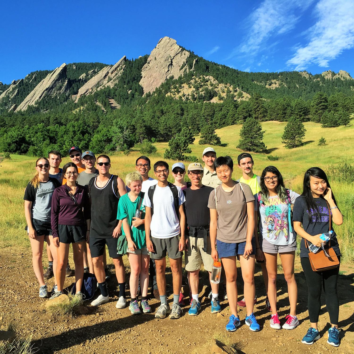 Hiking in the foothills near the CU campus with the 2016 summer seminar participants