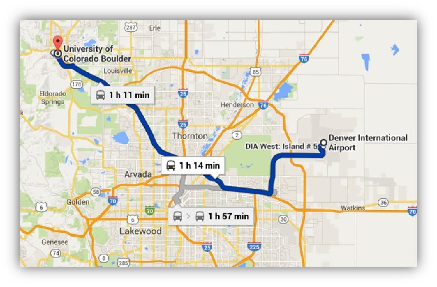 RTD Map from DIA to Boulder