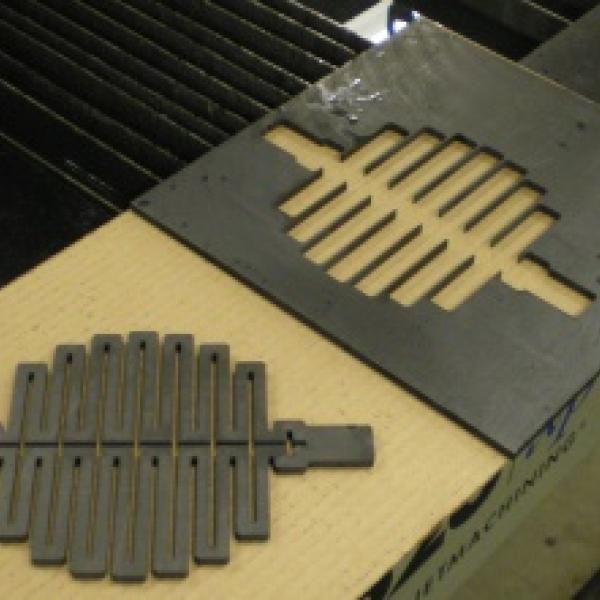 UHT graphite electrode cut on the Omax Waterjet