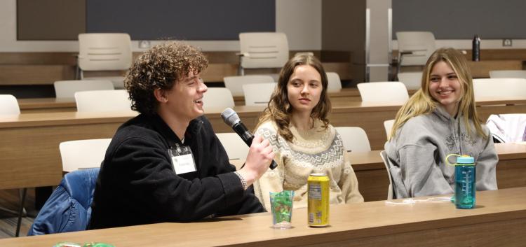 Quantum Scholars students pictured in a lecture hall