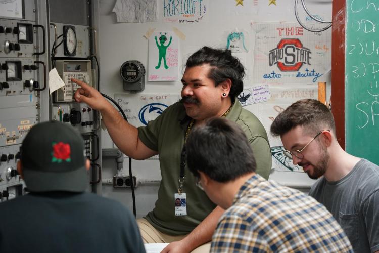 Group of students working together