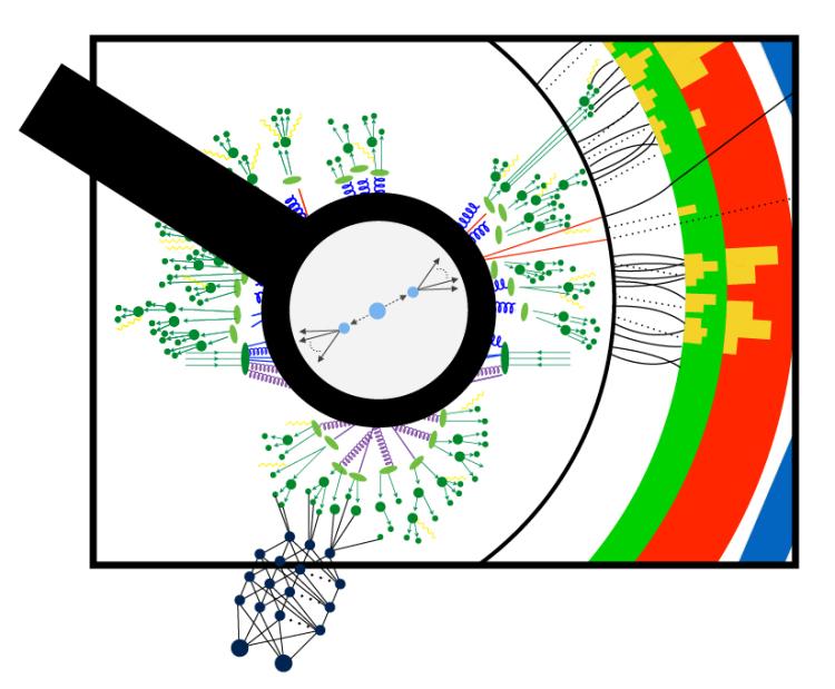 A graphic depicting data under a magnifying glass