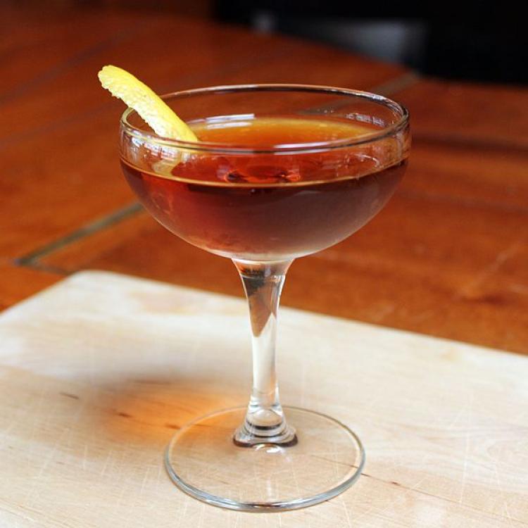 Picture of a cocktail on a table