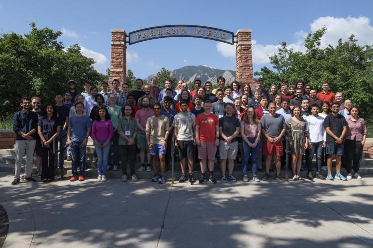 TASI participants gathered in front of Farrand Field