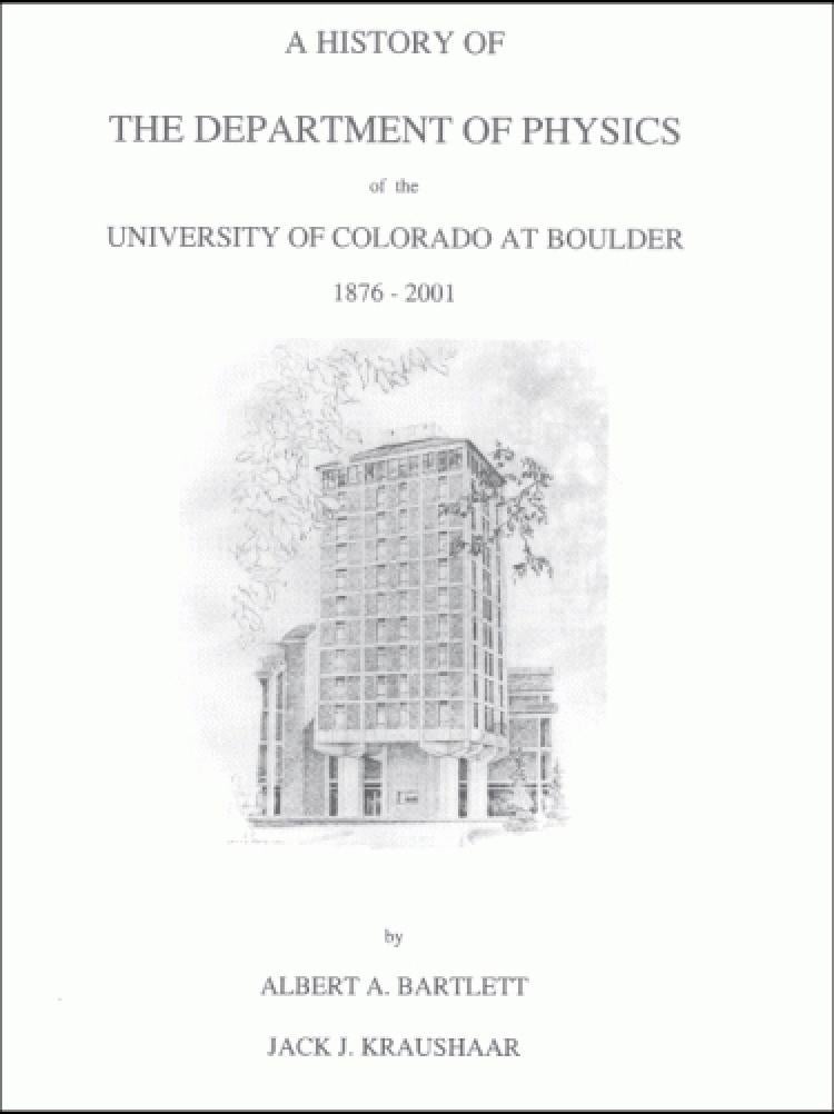 Image of book cover for "A History of the Department of Physics"