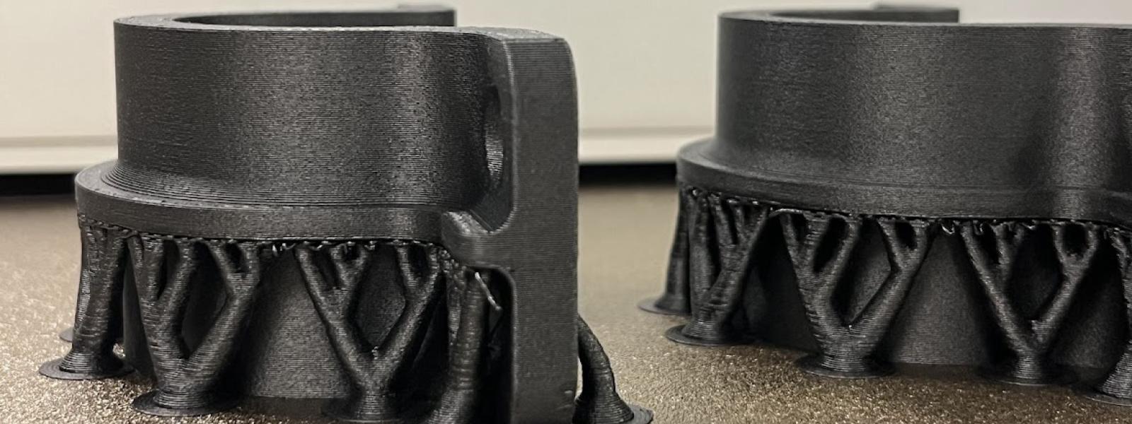 3-D printed plastic parts