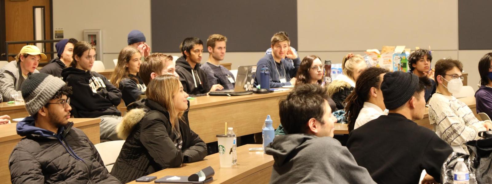 Quantum Scholars students pictured in a lecture hall