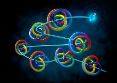 Illustration of a quantum knot