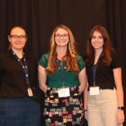 Allie Plocki pictured with several other award winners