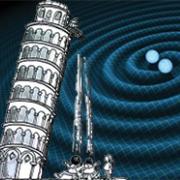 Leaning tower in front of gravity waves