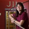 Deborah Jin Portrait on JILA stairs