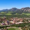 Aerial view of CU Boulder campus