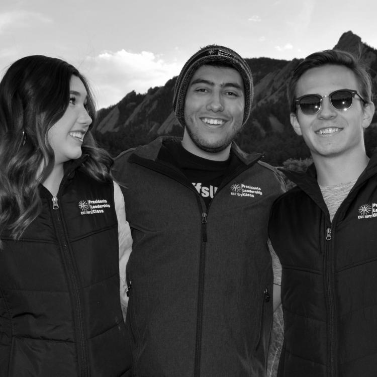 Three friends and beanie