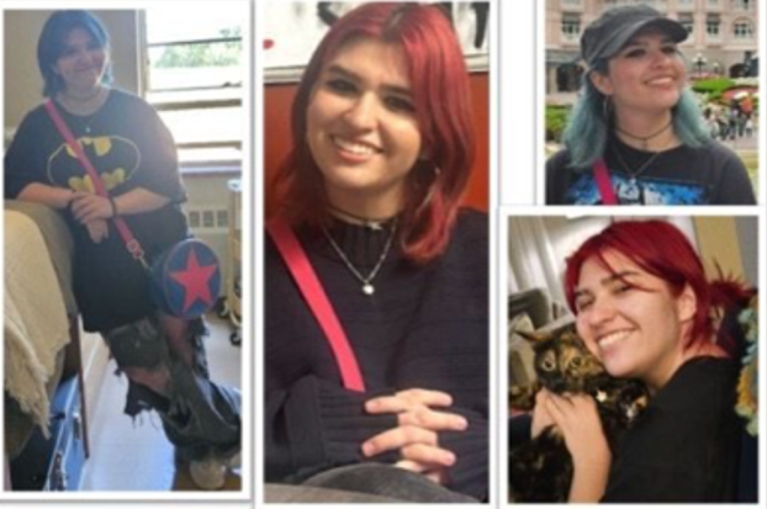 Flyer showing pictures of missing student